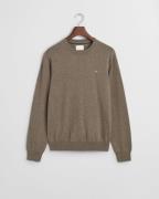 Gant Trui met ronde hals CTN/WO C-NECK met geborduurd logo