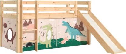 Vipack Speelbed Pino, massief dennenhout, met lattenbodem en textielse...