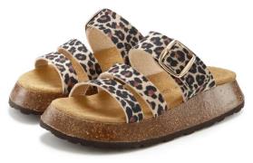 French Connection Slippers Mule, sandaal, open schoen van leer met kur...