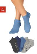 Arizona Sneakersokken met leuk potendesign onder de zool (set, 5 paar)