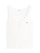 TOMMY JEANS T-shirt TJW SLIM HENLEY WAFFLE TANK