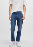 HUGO Blue Tapered jeans Brody met stone-washed-finish