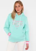 Zwillingsherz Hoodie Gelukkig aan zee met pailletten, capuchon en cont...