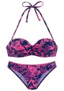 Venice Beach Beugelbikini in bandeaumodel Kensi met contrastkleurige g...