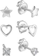 Firetti Oorstekerset Multipack sieraden cadeau zilver 925 oorbellen (s...