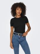 Only Shirt met korte mouwen ONLEASY S/S O-NECK TOP BOX JRS