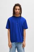 HUGO Blue T-shirt Nieros met logo-patch