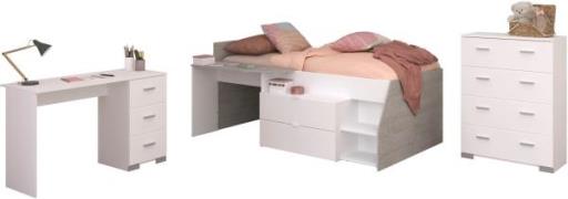 Parisot Tienerkamerset Parisot Milky 15 veel opbergruimte, halfhoog ho...