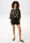 Aniston CASUAL Blouse zonder sluiting met kleurharmonieuze bloemenprin...