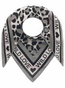 Zwillingsherz Driehoekig sjaaltje Driestuk katoen met leo-patroon en t...