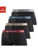Buffalo Hipster strak zittende boxershorts met contrastband van katoen...