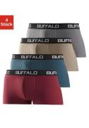 Buffalo Hipster strak zittende boxershorts met contrastband van katoen...