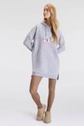Zwillingsherz Sweatjurk Love Yourself More met capuchon, zakken, voor-...