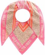 Zwillingsherz Driehoekig sjaaltje met opschrift en neonkleuren