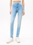 TOMMY JEANS Skinny fit jeans NORA MR SKNY AH1280 met wasbeurt, met log...