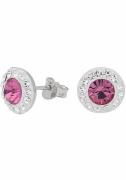 Firetti Oorstekers Sieraad Geschenk zilver 925 Oorsieraden roze & wit