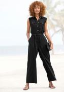 Buffalo Jumpsuit van linnenmix, zomerse jumpsuit met zakken (Met een b...