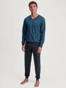 CALIDA Pyjama Relax Imprint Gedessineerd bovenstuk met V-halslijn (2-d...