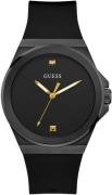 Guess Kwartshorloge Vinyl Polshorloge, herenhorloge, siliconen armband...