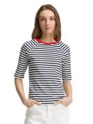 Tom Tailor Denim Shirt met ronde hals met streepmotief