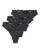 Only Tanga ONLCHLOE LACE S.S THONG 3-PACK ACC (set, 3 stuks)