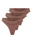 Only Tanga ONLCHLOE LACE S.S THONG 3-PACK ACC (set, 3 stuks)