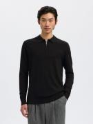 SELECTED HOMME Trui met polokraag SLHBERG LS HALF ZIP POLO NOOS