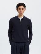 SELECTED HOMME Trui met polokraag SLHBERG LS HALF ZIP POLO NOOS