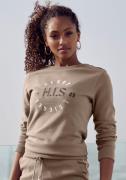 H.I.S Sweatshirt met grote logo-borduurwerk, loungewear
