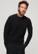 Superdry Gebreide trui TEXTURED CREW KNIT JUMPER met gestructureerd wa...
