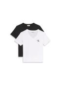 Calvin Klein Shirt met korte mouwen A- Logo VN 2 pack Tee (Set van 2)