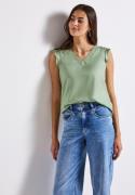 STREET ONE Shirttop met gehaakte details