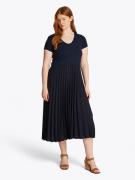 Tommy Hilfiger Curve Blousejurk CRV CONTRAST SOFT V-NK DRESS in grote ...