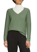 s.Oliver Gebreide trui met v-hals