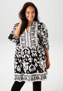 Aniston PLUS Tuniek met contrasterende ornamenten bedrukt