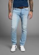 Bruno Banani Straight jeans Hutch rechte broekspijpen, gedeeltelijk me...