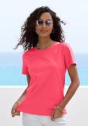 Beachtime T-shirt Met modieuze opening aan de zoom