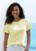 Beachtime T-shirt Met modieuze opening aan de zoom