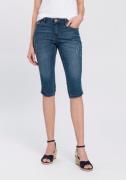 Arizona Capri jeans smalle pasvorm, met destroyed-effecten, lage taill...