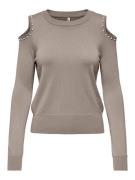 Only Gebreide trui ONLGILA LS O-NECK BLING CC KNT