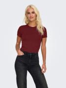 Only Shirt met korte mouwen ONLVAL – Basic-shirt met stretchcomfort vo...