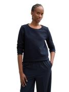 Tom Tailor Denim Sweatshirt met heel bijzonder oppervlak van het mater...