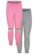 KIDSWORLD Legging 2-pack leggings met regenboog (2-delig)