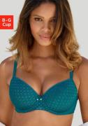Lascana Bh met steuncups met kant over naadloze cups, op de modelleren...