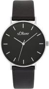 s.Oliver Kwartshorloge 2033485 Polshorloge, dameshorloge, analoog, ler...
