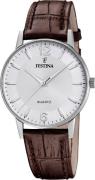 Festina Kwartshorloge Horloge, herenhorloge, leren band, analoog