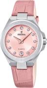 Festina Kwartshorloge Mademoiselle Horloge, dameshorloge, leren band, ...