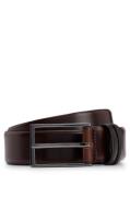 Boss Leren riem CARMELLO van gelooid leer met hugo boss logo-embossing...
