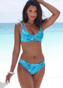 Sunseeker Bikinibroekje Lapa met omslagband en tropische print