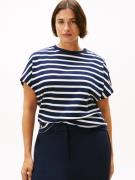 Tommy Hilfiger Curve Shirt met korte mouwen CRV GOLD BUTTON SS TEE